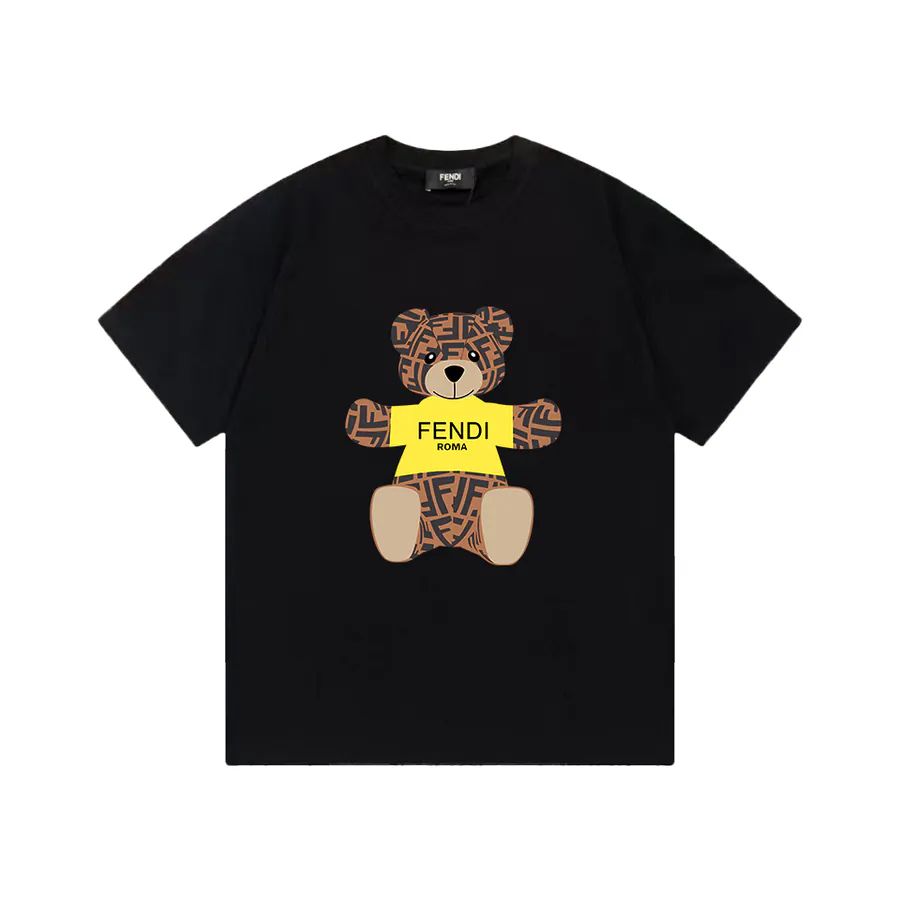 Fendi 25ss Printed Round Neck Short Sleeve T Shirt