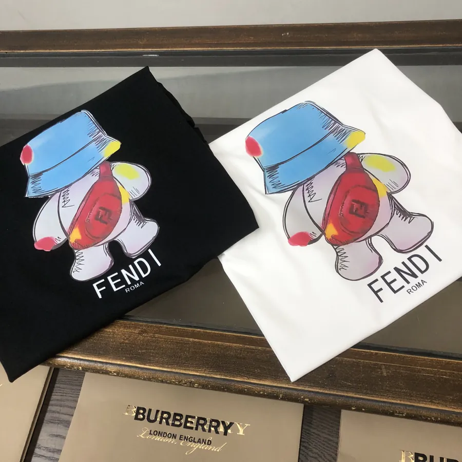 Fendi 25ss Printed Round Neck Short Sleeve T Shirt