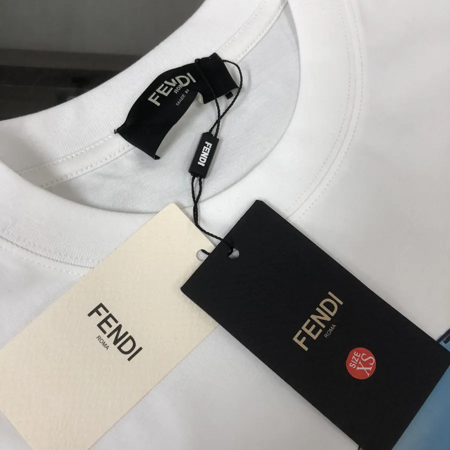 Fendi 25ss Printed Round Neck Short Sleeve T Shirt