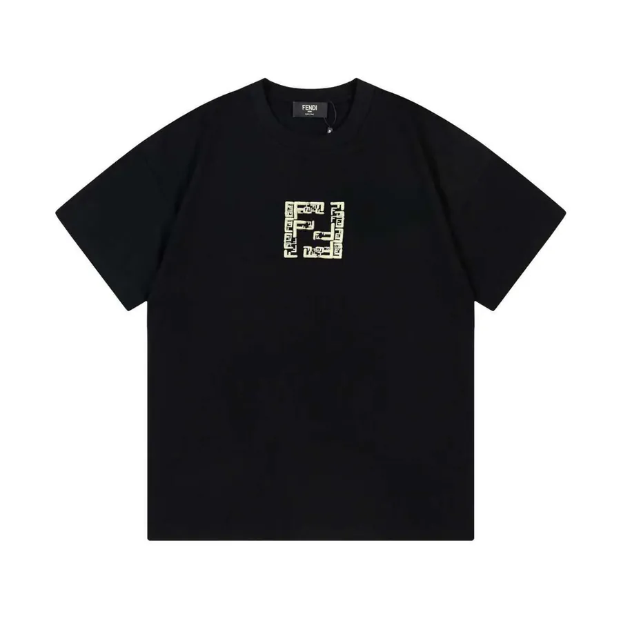 Fendi 25ss Printed Round Neck Short Sleeve T Shirt