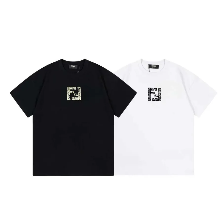 Fendi 25ss Printed Round Neck Short Sleeve T Shirt
