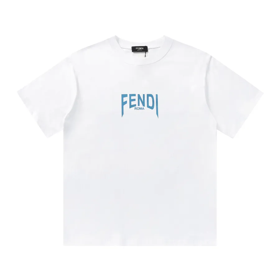 FENDI 25ss Printed Round Neck Short Sleeve T Shirt