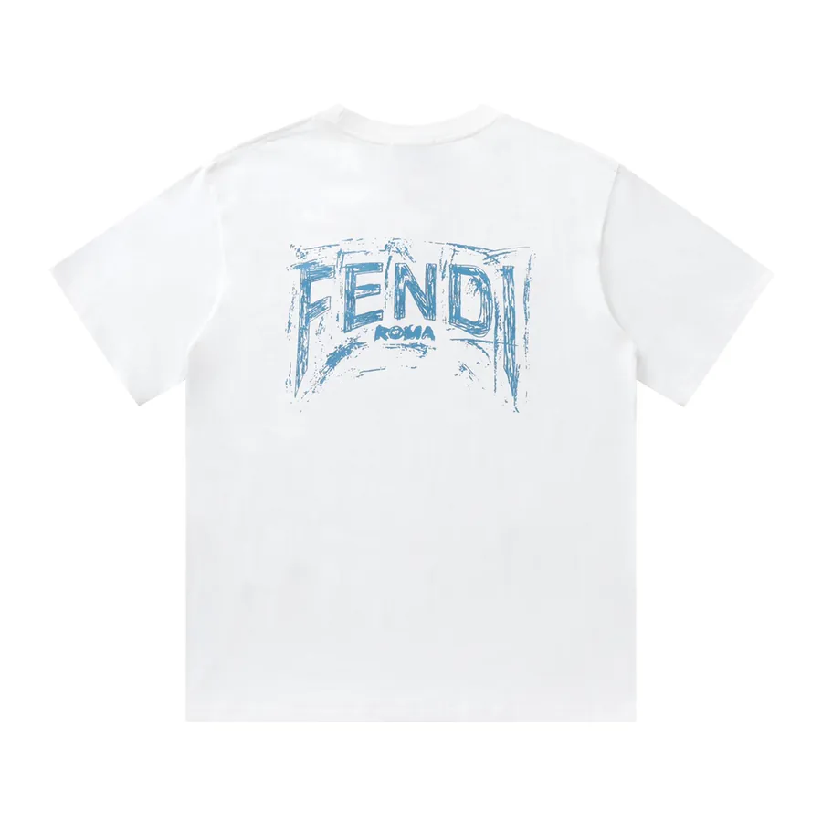 FENDI 25ss Printed Round Neck Short Sleeve T Shirt