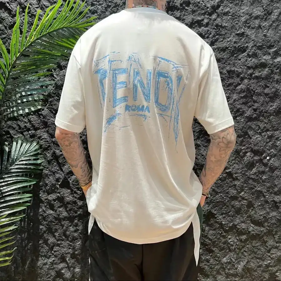FENDI 25ss Printed Round Neck Short Sleeve T Shirt