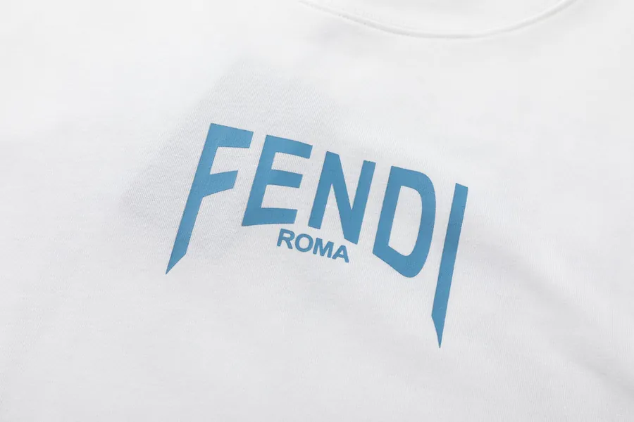 FENDI 25ss Printed Round Neck Short Sleeve T Shirt
