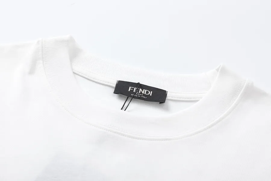 FENDI 25ss Printed Round Neck Short Sleeve T Shirt