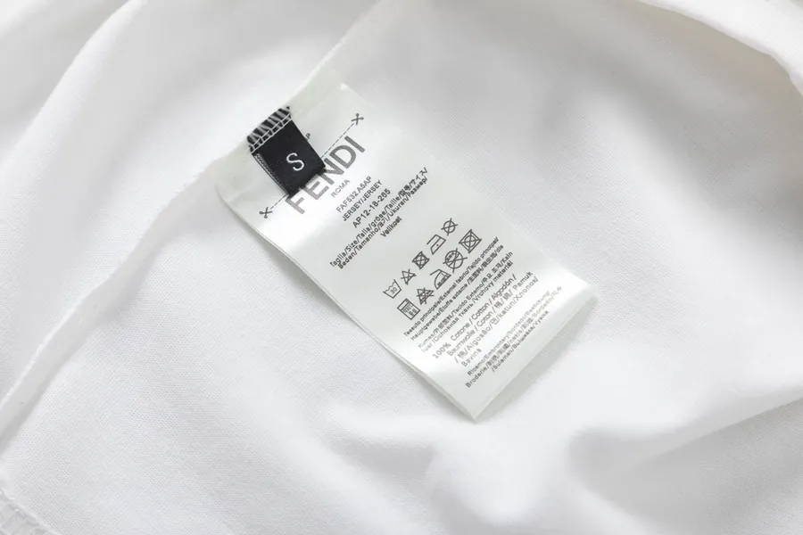 FENDI 25ss Printed Round Neck Short Sleeve T Shirt