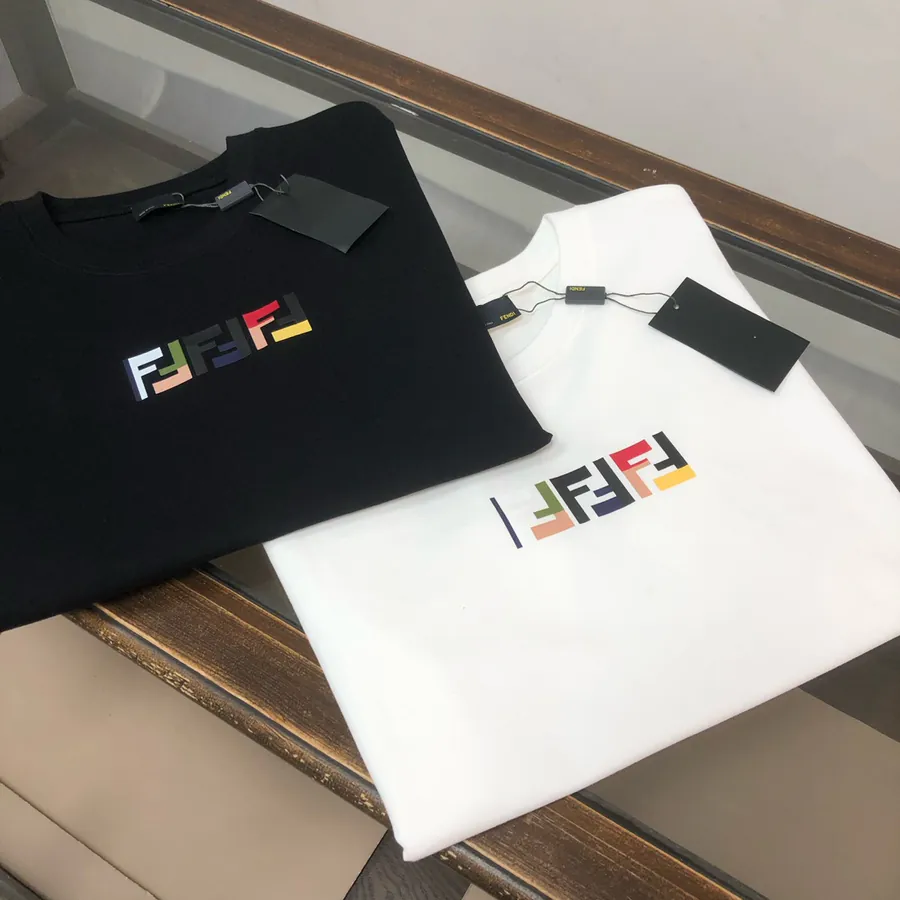 FENDI 25ss Printed Round Neck Short Sleeve T Shirt