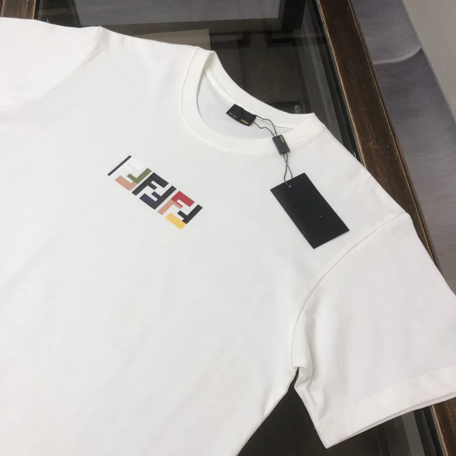 FENDI 25ss Printed Round Neck Short Sleeve T Shirt