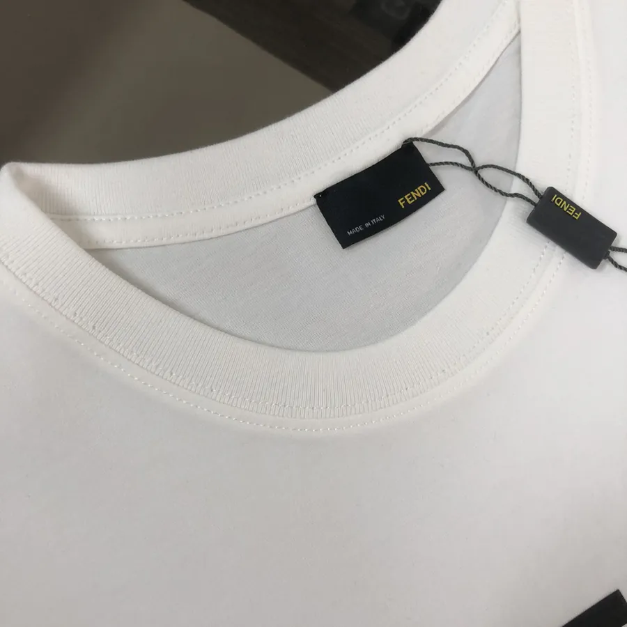 FENDI 25ss Printed Round Neck Short Sleeve T Shirt