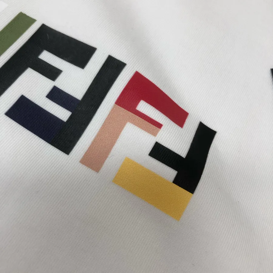FENDI 25ss Printed Round Neck Short Sleeve T Shirt