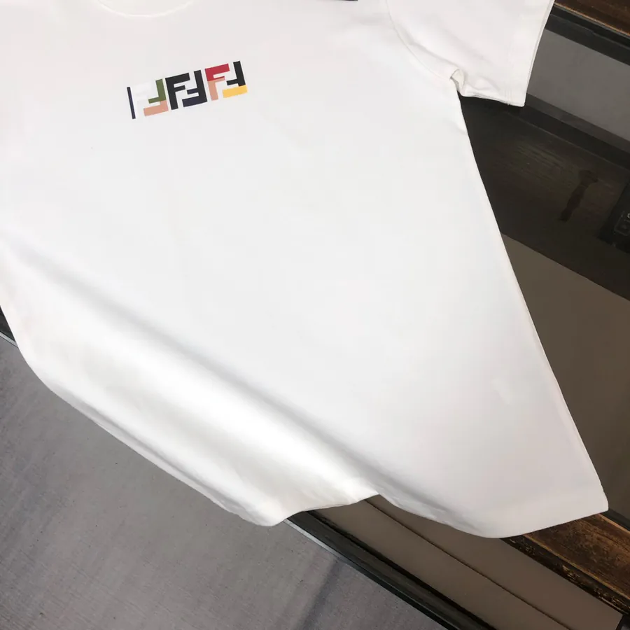 FENDI 25ss Printed Round Neck Short Sleeve T Shirt
