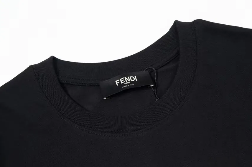 FENDI 25ss Printed Round Neck Short Sleeve T Shirt