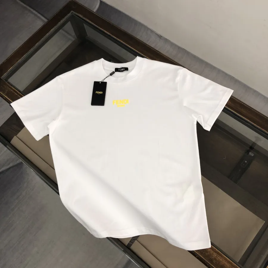 FENDI 25ss Printed Round Neck Short Sleeve T Shirt
