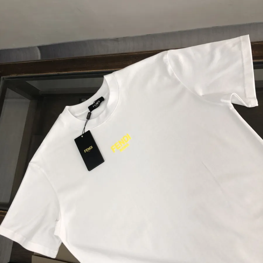 FENDI 25ss Printed Round Neck Short Sleeve T Shirt