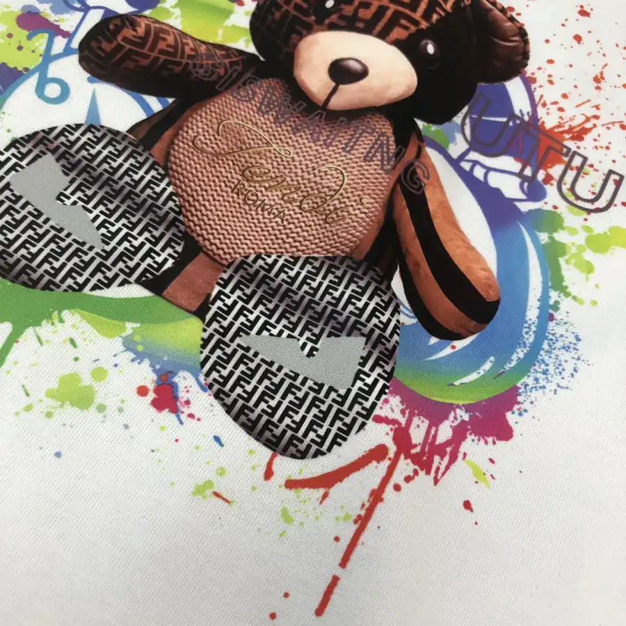 FENDI 25ss Printed Round Neck Short Sleeve T Shirt