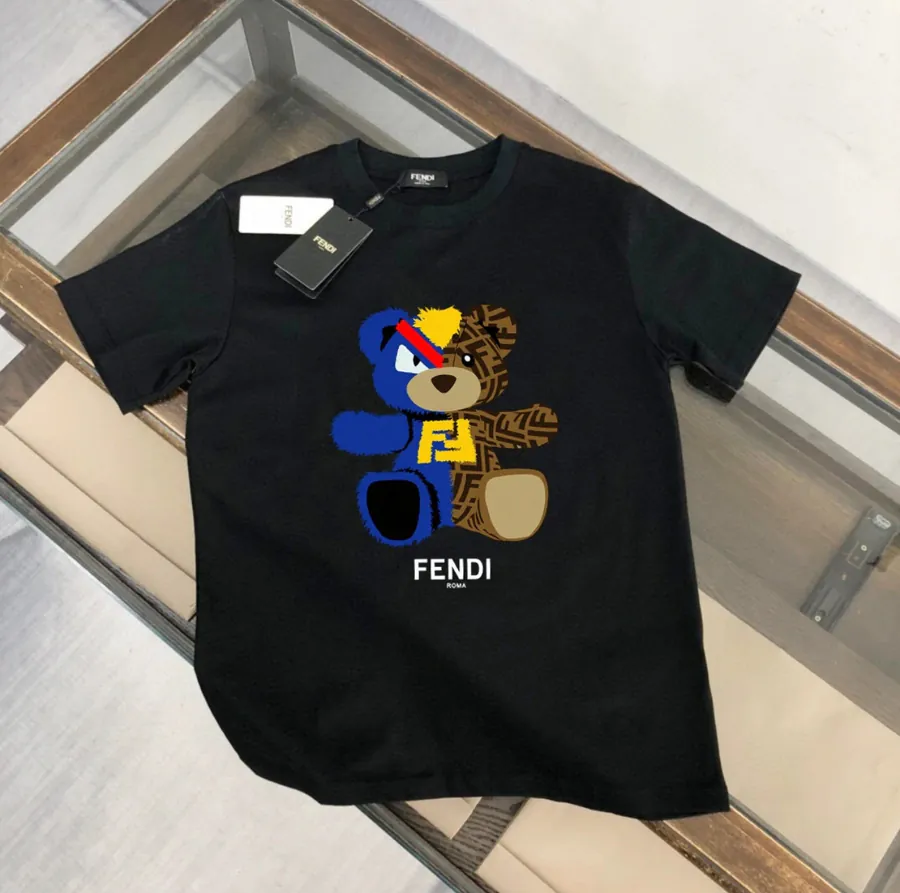 Fendi 25ss Printed Round Neck Short Sleeve T Shirt
