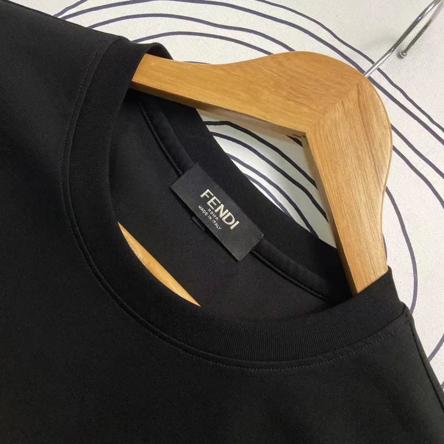 Fendi 25ss Printed Round Neck Short Sleeve T Shirt
