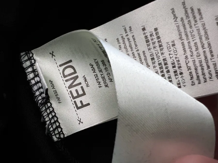 FENDI 25ss Printed Round Neck Short Sleeve T Shirt