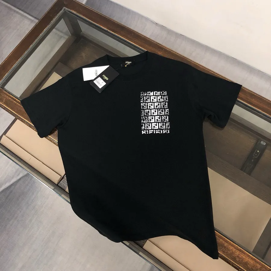 Fendi 25ss Printed Round Neck Short Sleeve T Shirt