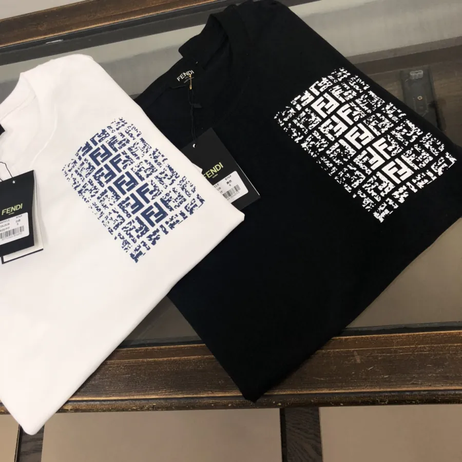 Fendi 25ss Printed Round Neck Short Sleeve T Shirt