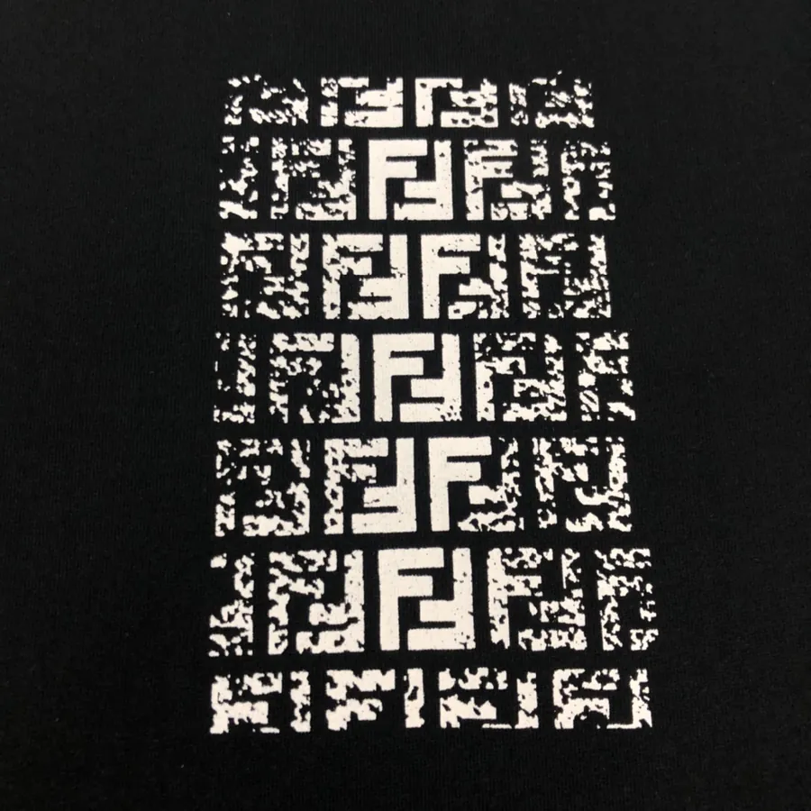 Fendi 25ss Printed Round Neck Short Sleeve T Shirt