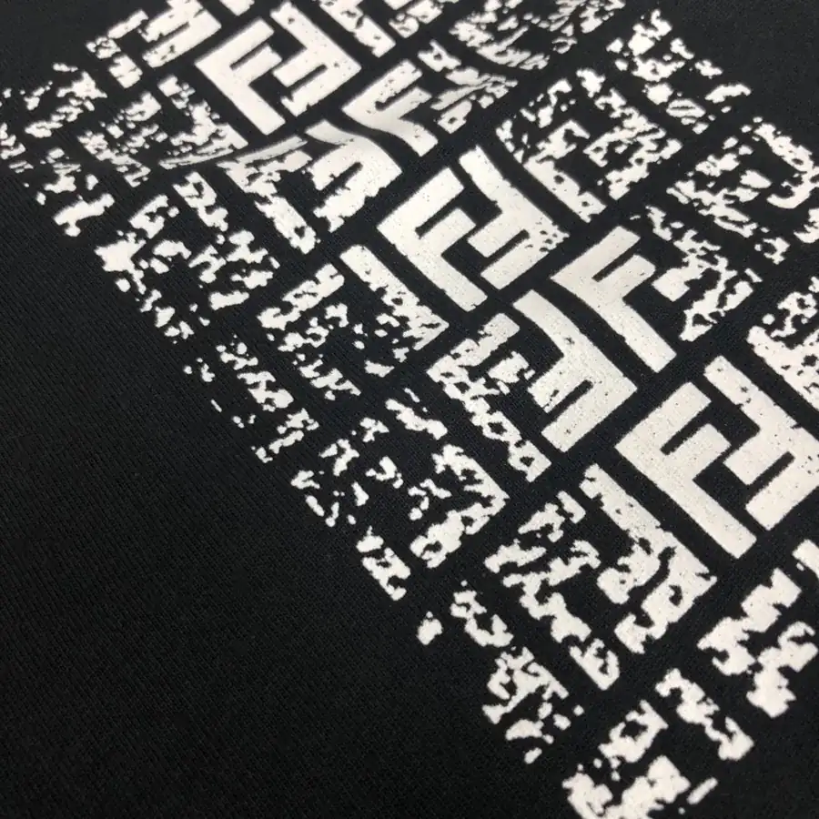 Fendi 25ss Printed Round Neck Short Sleeve T Shirt