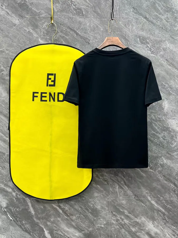 Fendi 25ss Printed Round Neck Short Sleeve T Shirt
