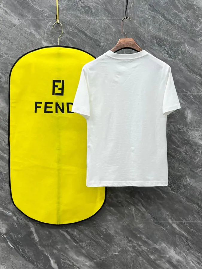 Fendi 25ss Printed Round Neck Short Sleeve T Shirt