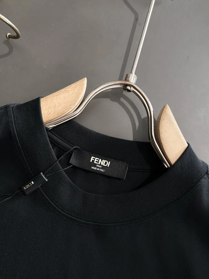 FENDI 25ss Printed Round Neck Short Sleeve T Shirt