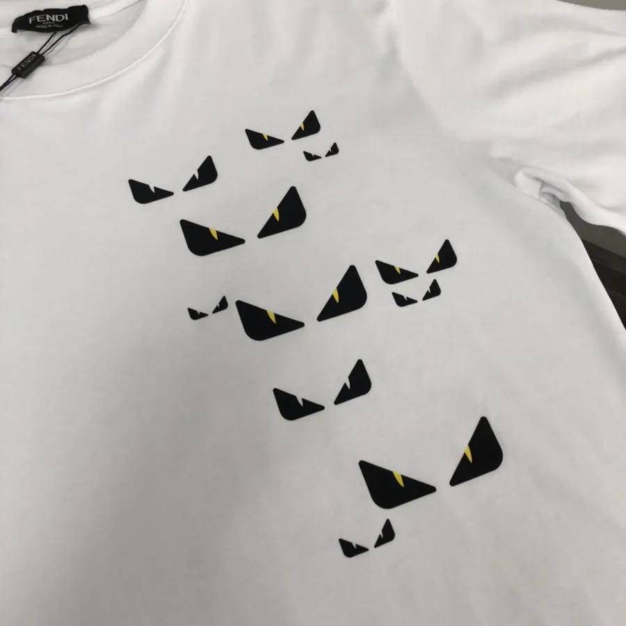 FENDI 25ss Printed Round Neck Short Sleeve T Shirt