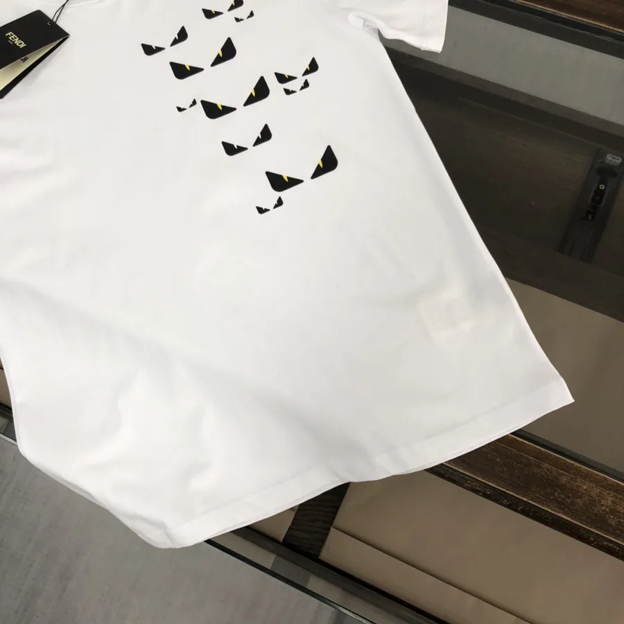 FENDI 25ss Printed Round Neck Short Sleeve T Shirt