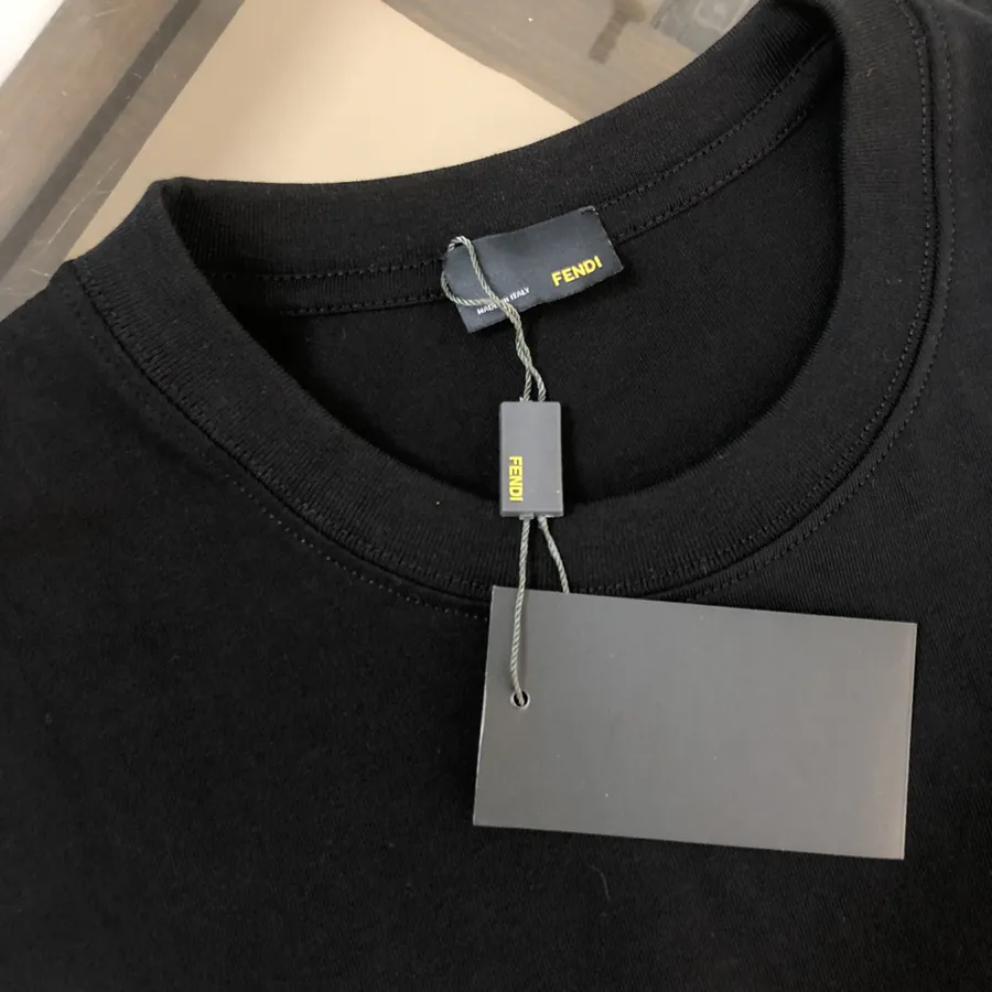 Fendi 25ss Printed Round Neck Short Sleeve T Shirt