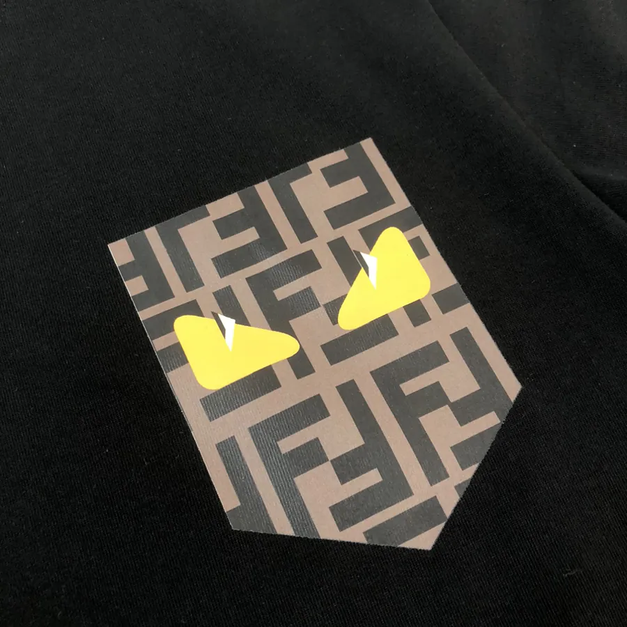Fendi 25ss Printed Round Neck Short Sleeve T Shirt