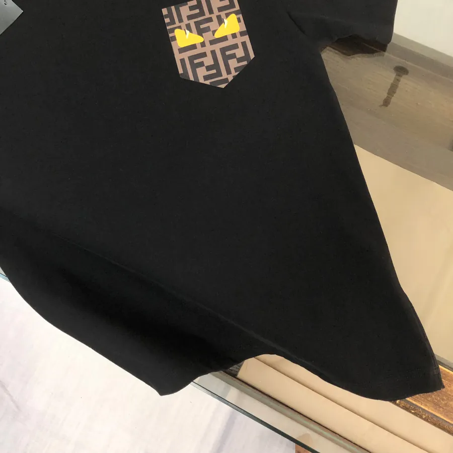 Fendi 25ss Printed Round Neck Short Sleeve T Shirt
