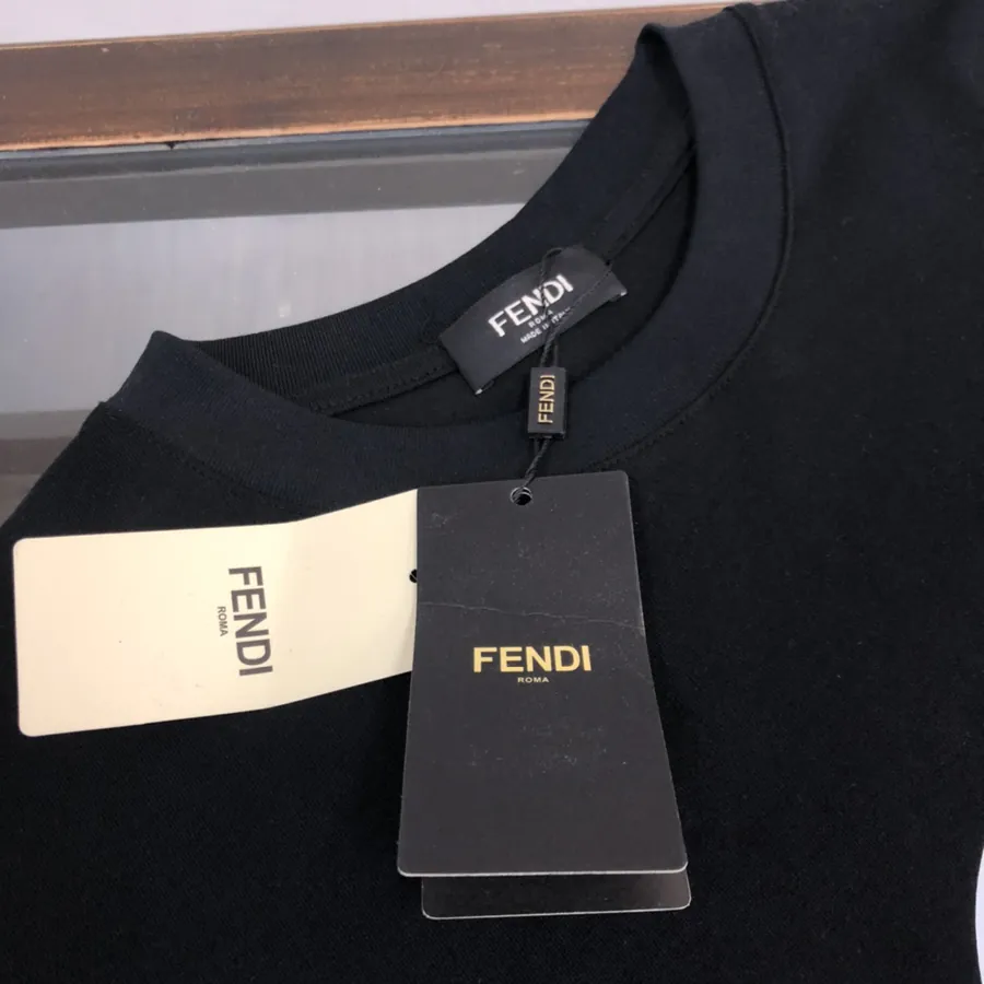 Fendi 25ss Printed Round Neck Short Sleeve T Shirt
