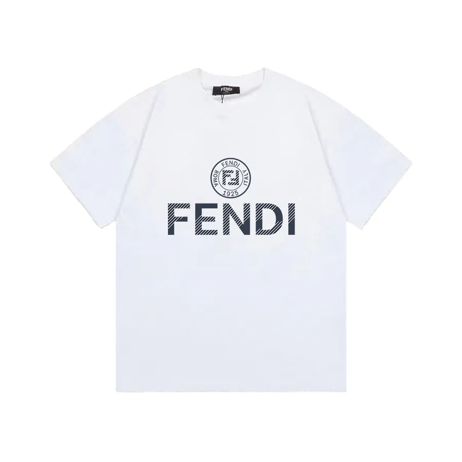 FENDI 2025 Summer Round Neck Short Sleeve T Shirt