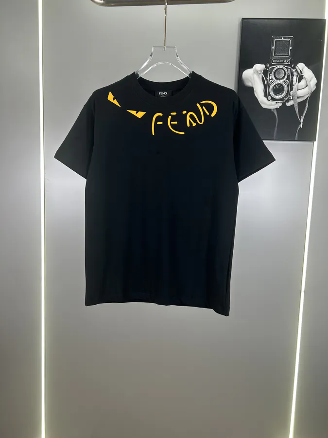 FENDI 2025 Summer New Round Neck Short Sleeve T Shirt
