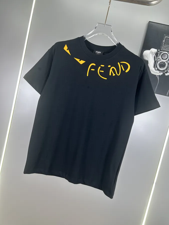 FENDI 2025 Summer New Round Neck Short Sleeve T Shirt