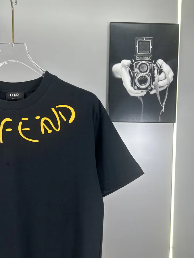 FENDI 2025 Summer New Round Neck Short Sleeve T Shirt