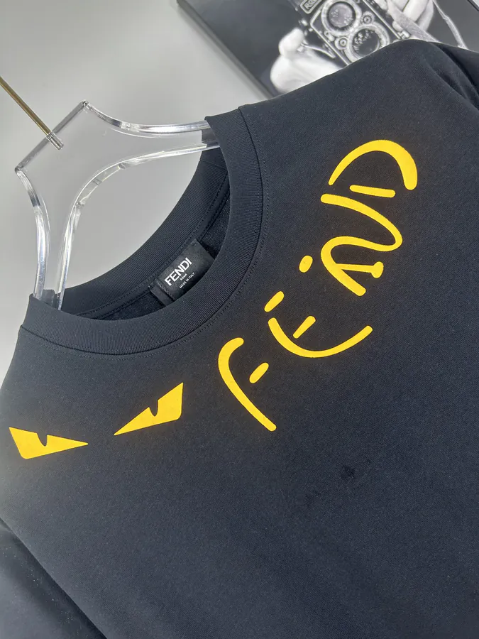 FENDI 2025 Summer New Round Neck Short Sleeve T Shirt