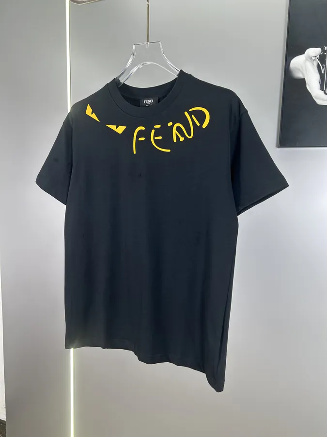 FENDI 2025 Summer New Round Neck Short Sleeve T Shirt