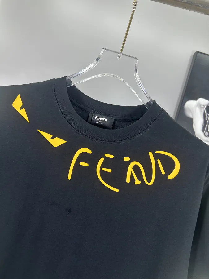 FENDI 2025 Summer New Round Neck Short Sleeve T Shirt