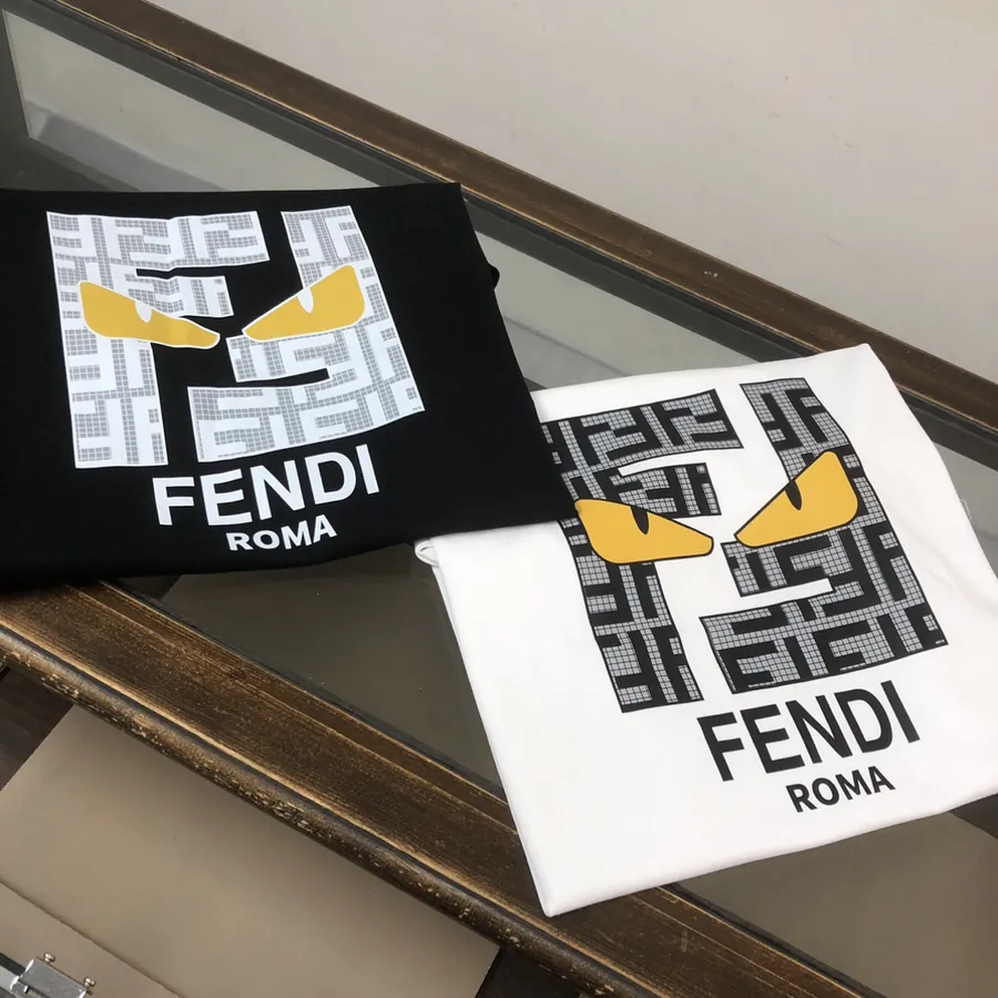 FENDI 2025 Summer New Round Neck Short Sleeve T Shirt