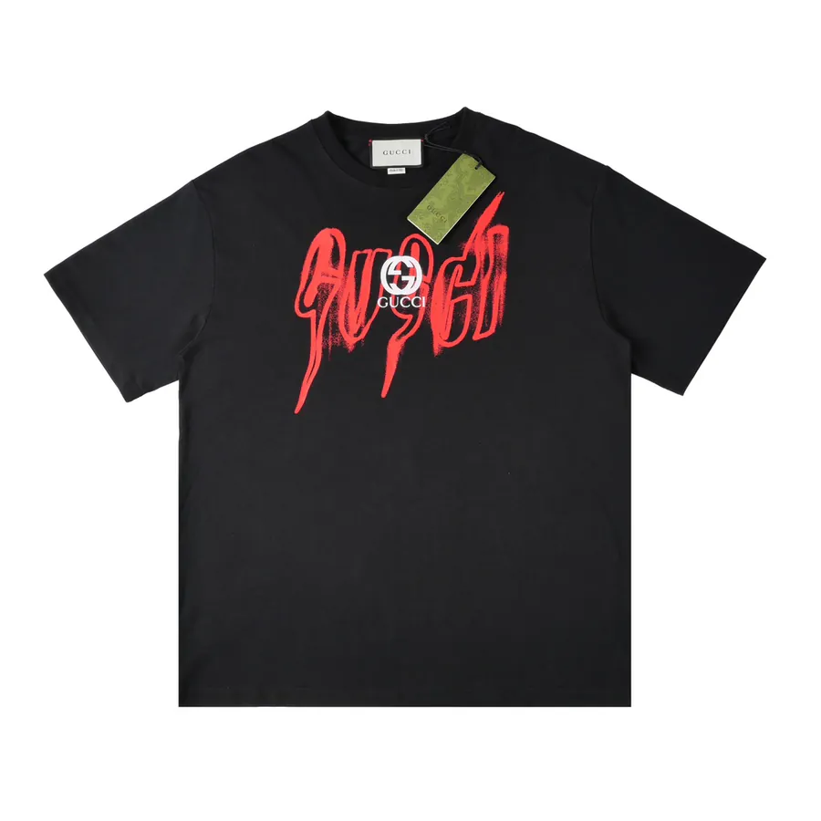 GUC 24 Early Spring T Shirt Classic Logo Design, Double Sheer Fabric