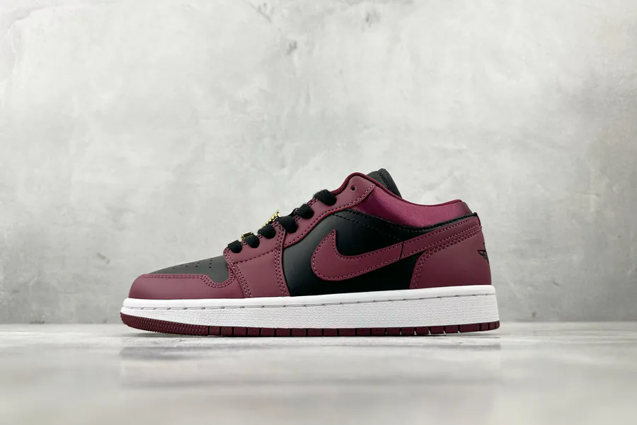 Jordan 1 Low Metal Wings Black Wine Red