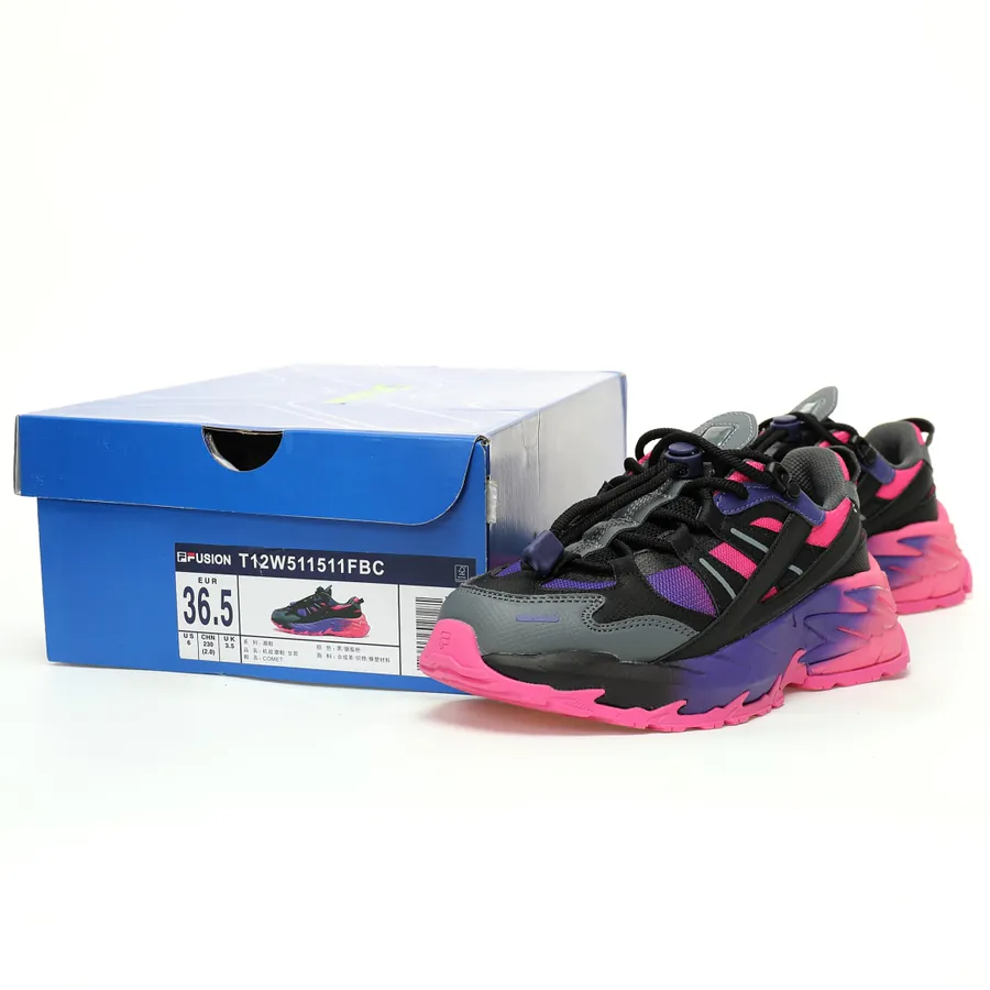 Fila Fusion Comet Comet Low Top Athletic Dad Shoes with 4.5cm Heel Lift