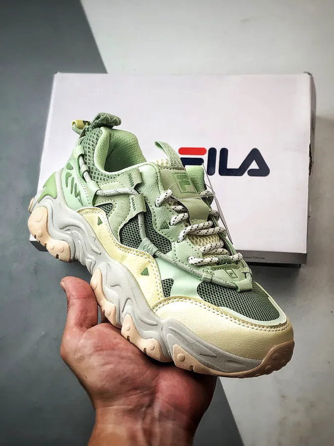 Fila Fluid 5 Green Vintage Style Sneaker