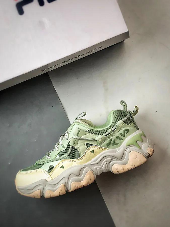 Fila Fluid 5 Green Vintage Style Sneaker