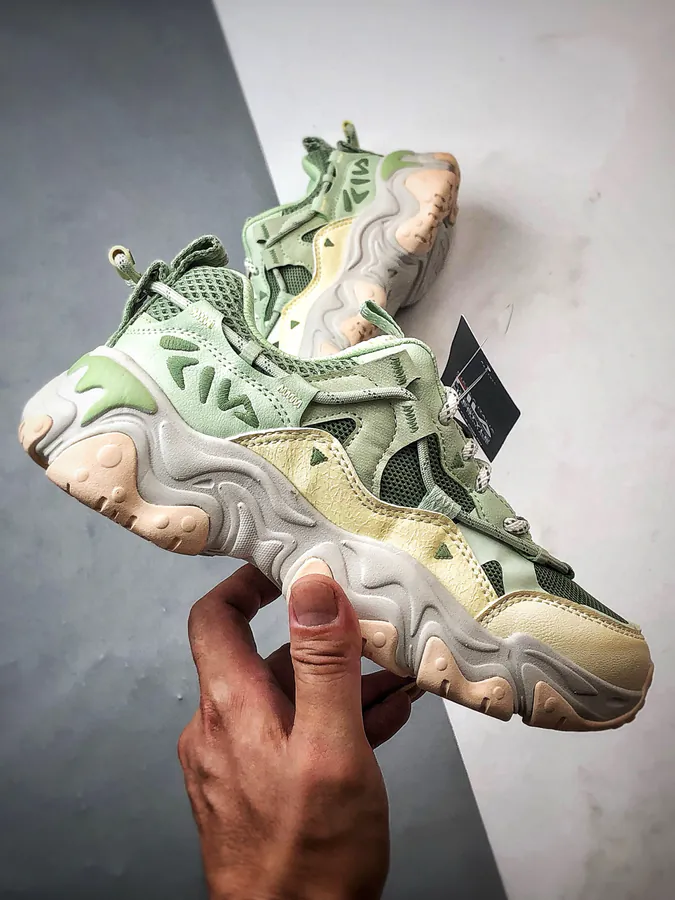 Fila Fluid 5 Green Vintage Style Sneaker